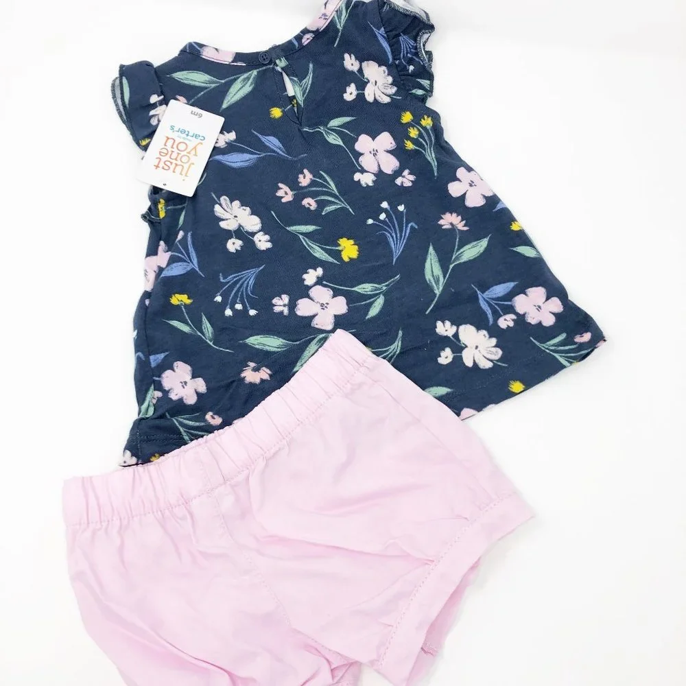 NWT‎ 6 Month Baby Girl Babies Girls Floral Set